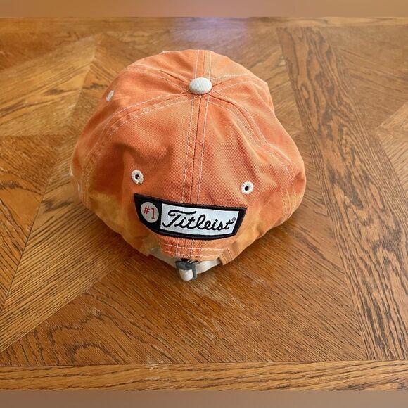 Titleist Hat Adjustable FJ Orange Cotton - Picture 3 of 9